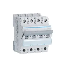 Hager - Disjoncteur 4P 6-10kA courbe C - 63A 4 modules - Réf : NFN463