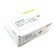 WAGO 221-612 - MINI BORNES DE CONNEXION AVEC LEVIERS 0,5 À 6MM² - 50 Pièces